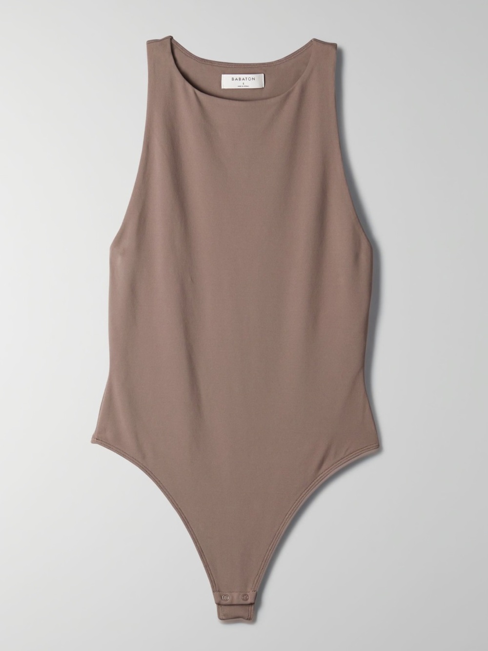 Aritzia Babaton Taupe Sleeveless Scoop Neck Bodysuit - Size S